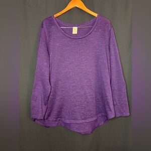 Faded Glory Women's Rich Purple Long Sleeve Tee
